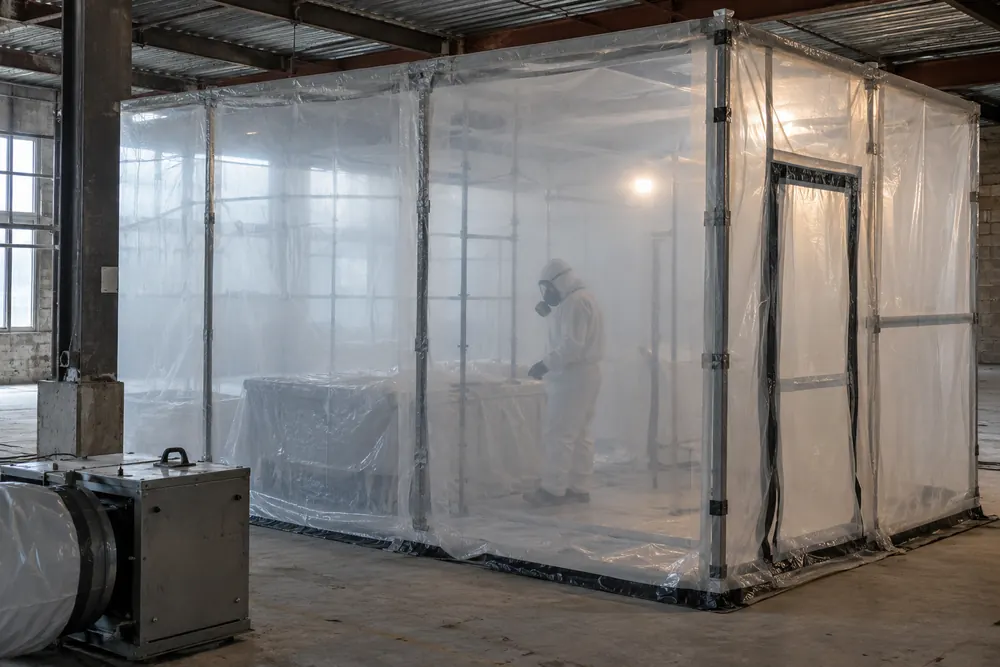 Asbestos Removal equipment or setting in a British building